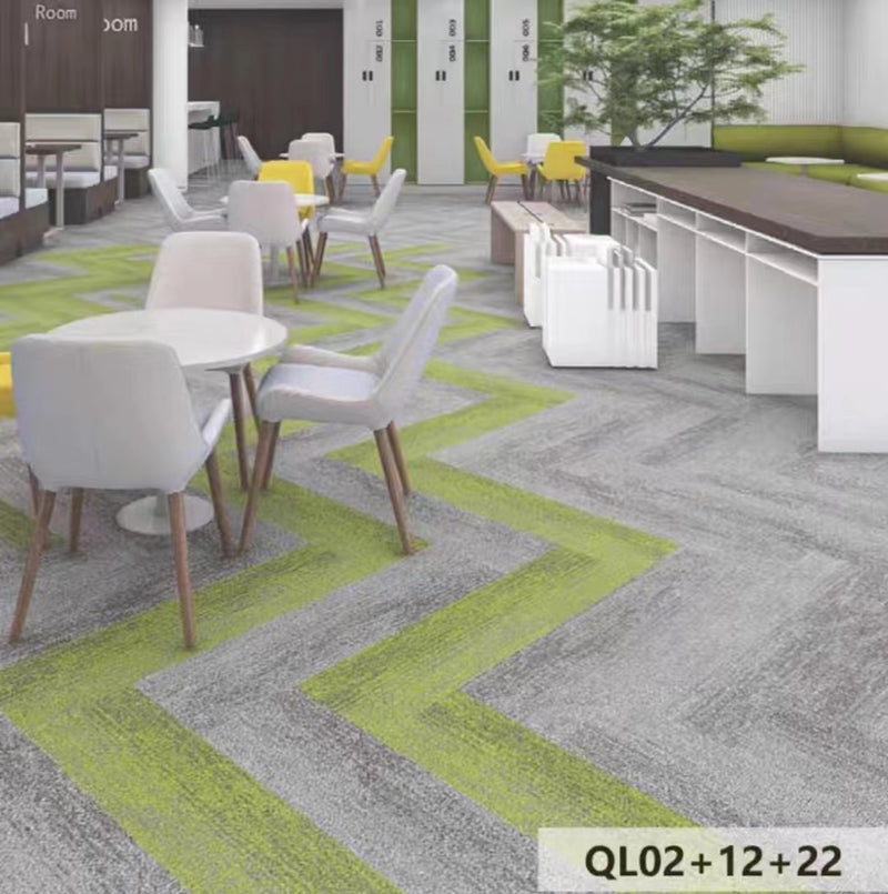  辦公室PVC 底 長方毯防滑會議室家用商用拼塊地毯