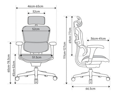 保友金豪 Ergohuman 企業版 B2 2.0 S 人體工學辦公椅