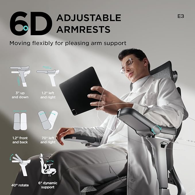 黑白調 HBADA E3 Pro Plus Ergonomic Office Chair 人體工學椅