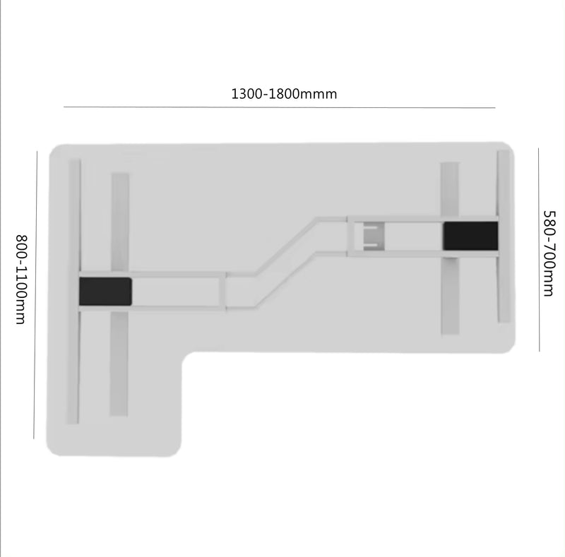 Ilikedesk Standing Desk - Mini L Shape -  ILD-Z (Dual Motor)