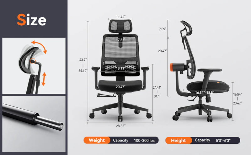 Newtral Magic H002/H100 Ergonomic Office Chair with Auto-following Lumbar Support