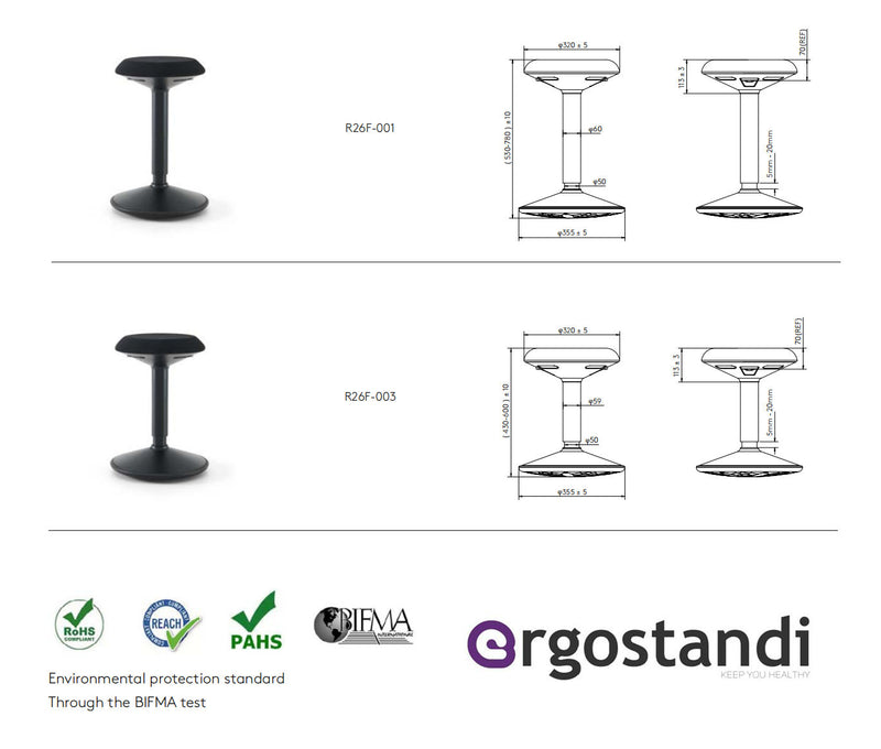 Ergostandi 人體工學凳 - 搖擺椅 站椅 ST5