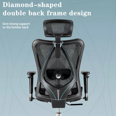 SIHOO M57 高背人體工學椅辦公椅(灰框)